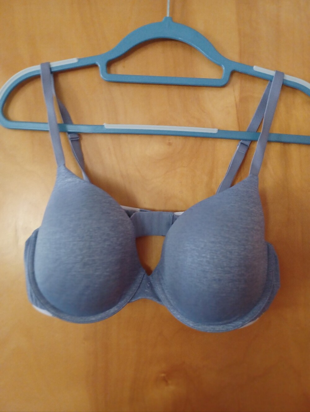 Victoria's Secret Smooth Uplift Semi-demi Bra - Light Blue Heather